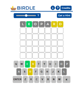 Birdle game