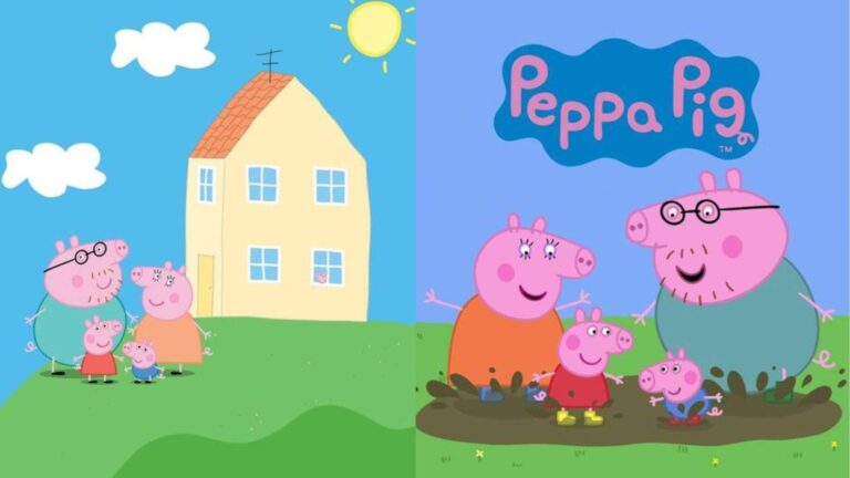 peppa pig house wallpaper