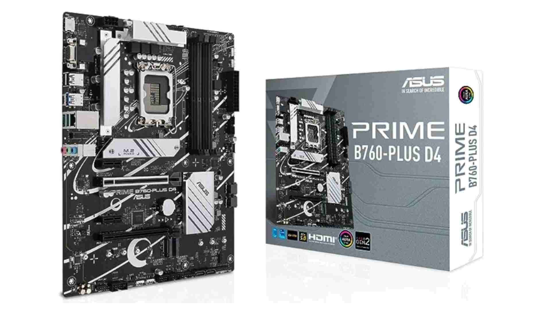 ASUS Prime B760-PLUS D4 Intel motherboard: