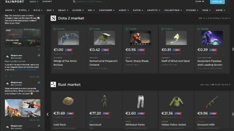 Skinport – A Secure Market of Buying & Selling Skins