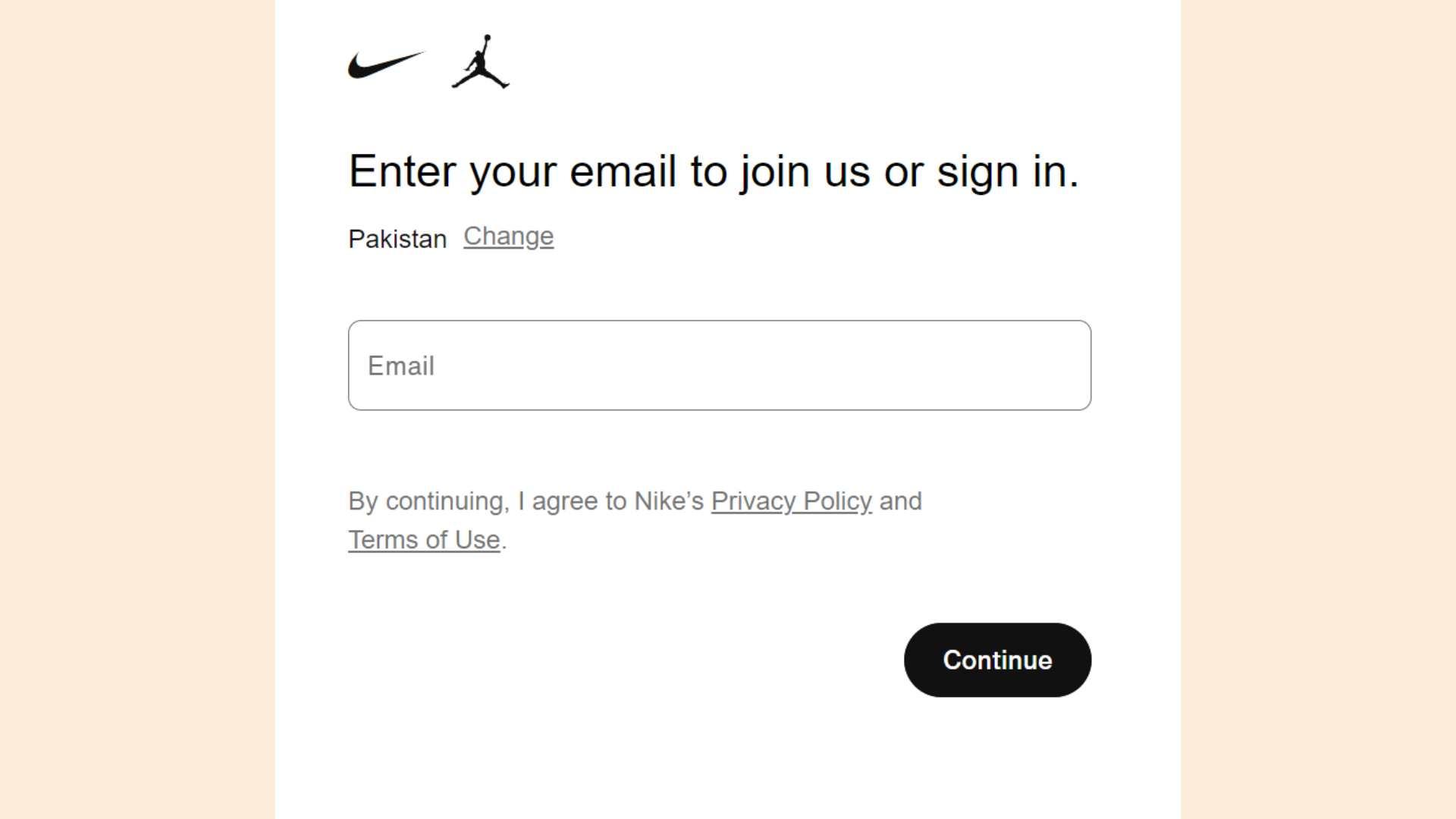 How can you create an account on Nike?