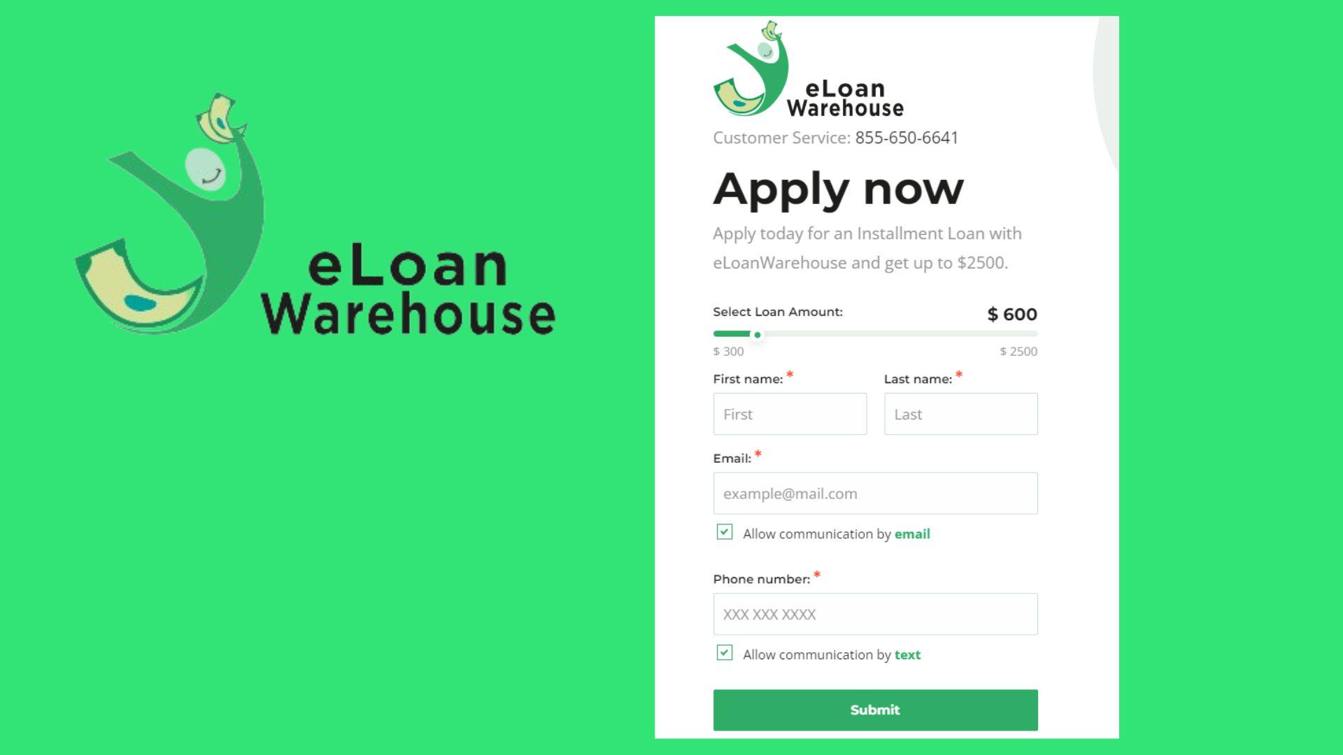 How to apply for a loan on eLoanWarehouse?