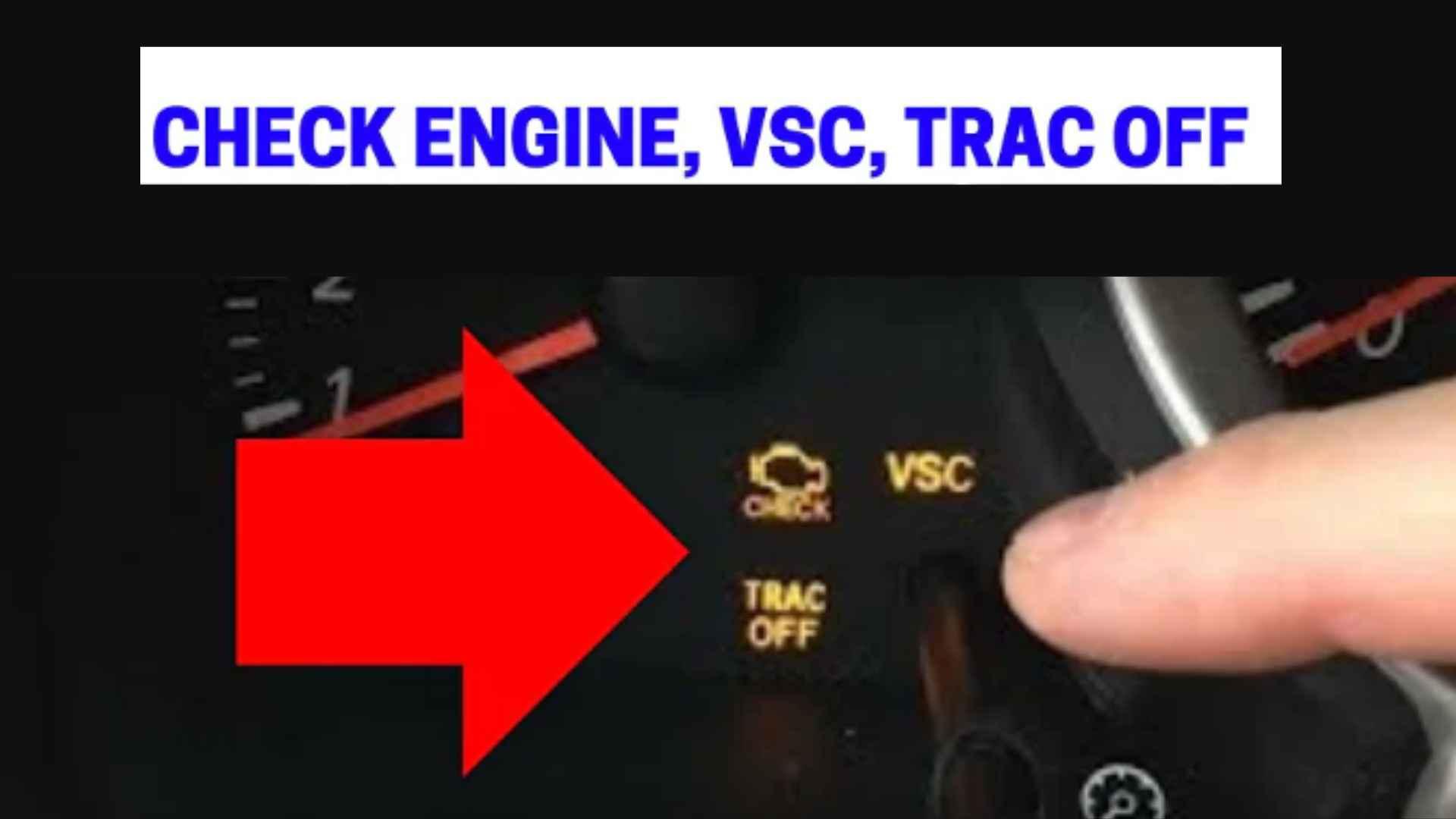 How do I get rid of the VSC light on a Lexus?