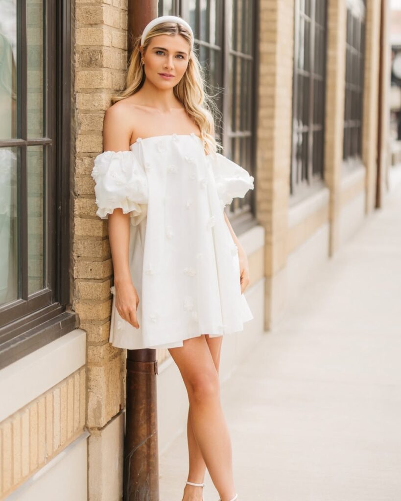 White Bachelorette Party Outfit