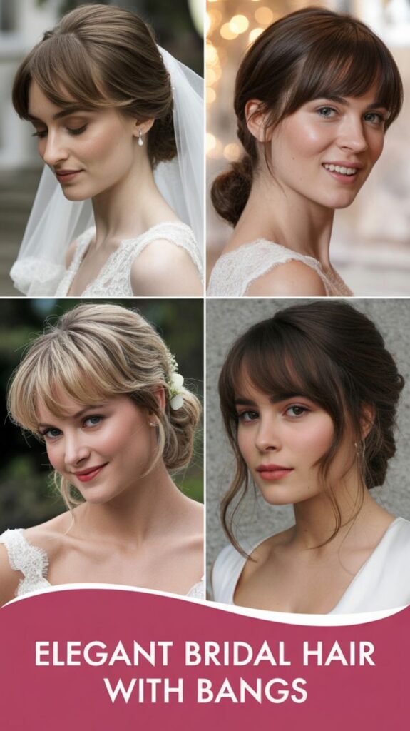 Bridal Hair with Bangs