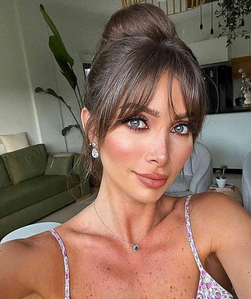 Bridal Hair with Bangs