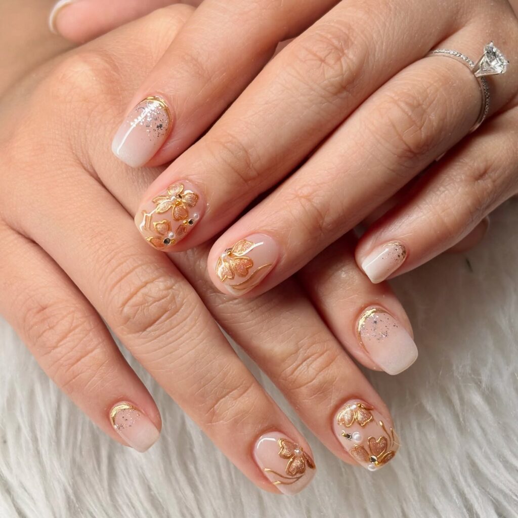 Short Wedding Nails
