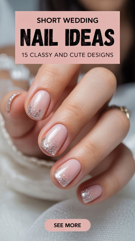 Short Wedding Nails