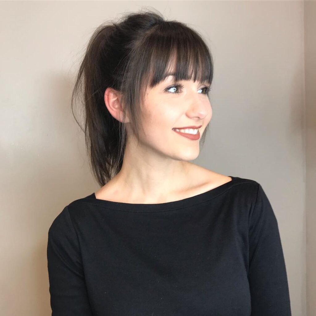 Bridal Hair with Bangs